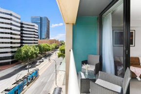 CBD 1BR Apt-104 North Terrace-Walkable CityView Adelaide